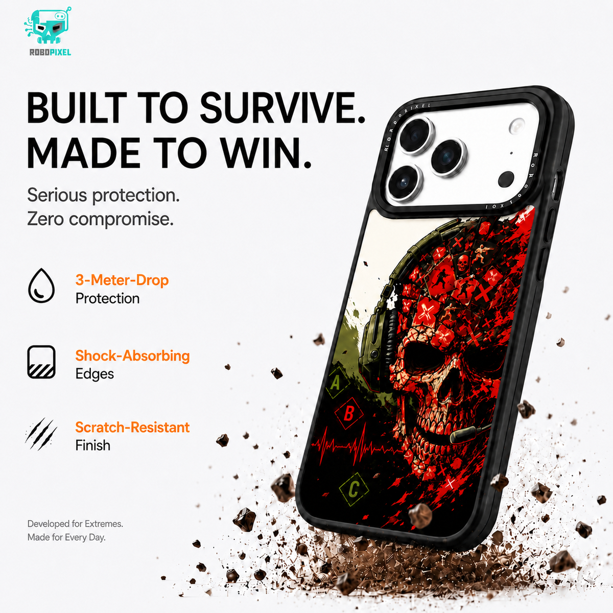 Kill Confirmed phone case shown on iPhone 17 Pro Max