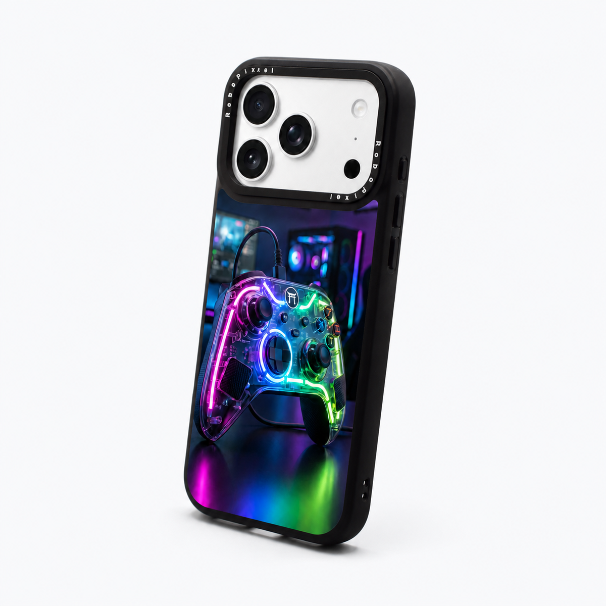 Neon No Yume phone case shown on iPhone 17 Pro Max