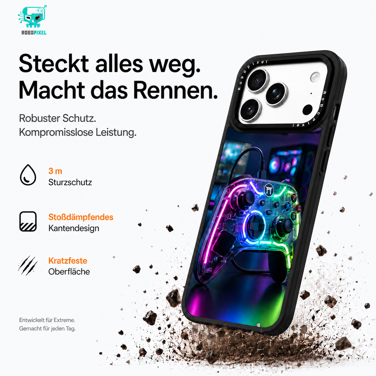 Neon No Yume Handyhülle auf iPhone 17 Pro Max abgebildet