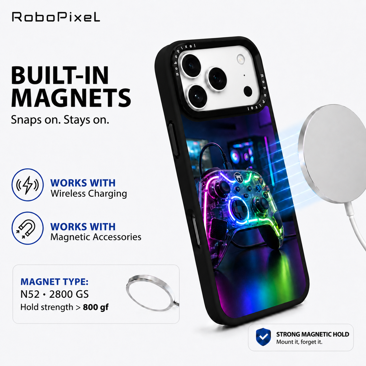Neon No Yume phone case shown on iPhone 17 Pro Max