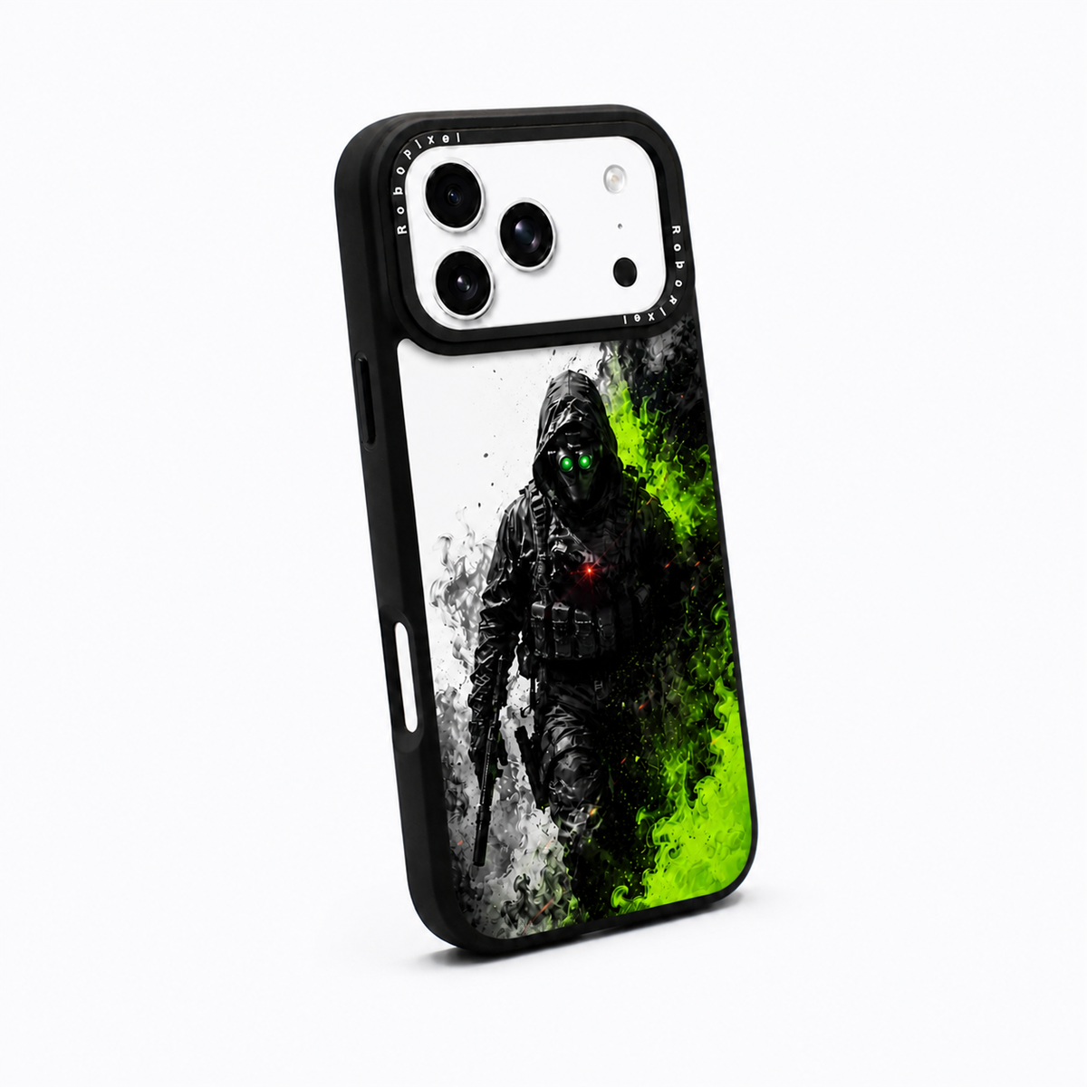 Operator Shadow phone case shown on iPhone 17 Pro Max