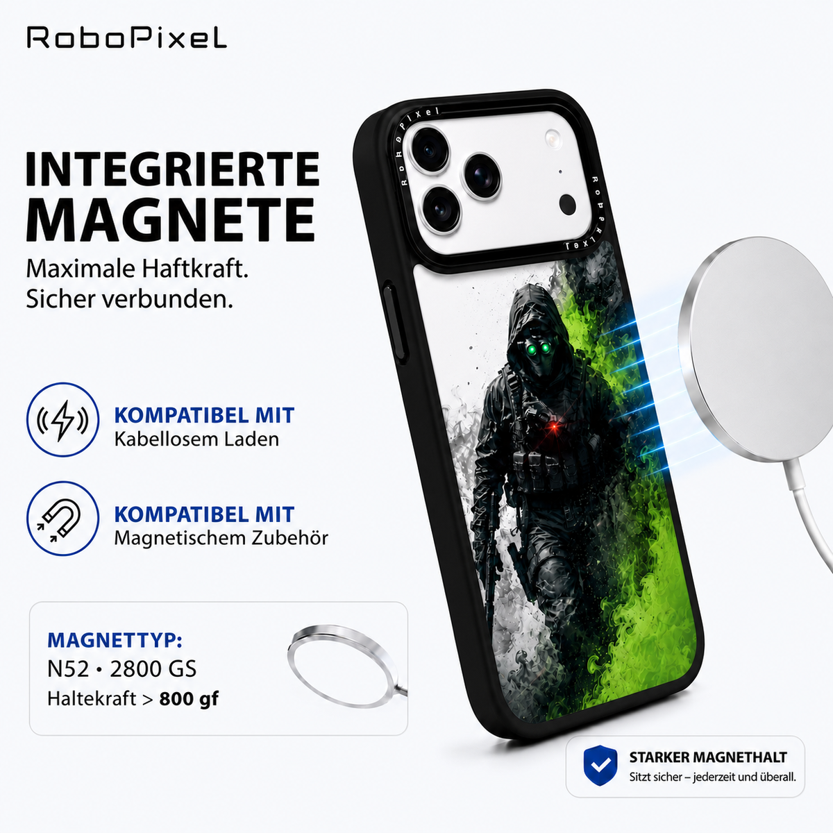 Operator Shadow Handyhülle auf iPhone 17 Pro Max abgebildet