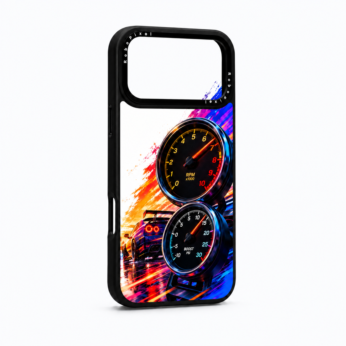 Redline Pulse phone case shown on iPhone 17 Pro Max
