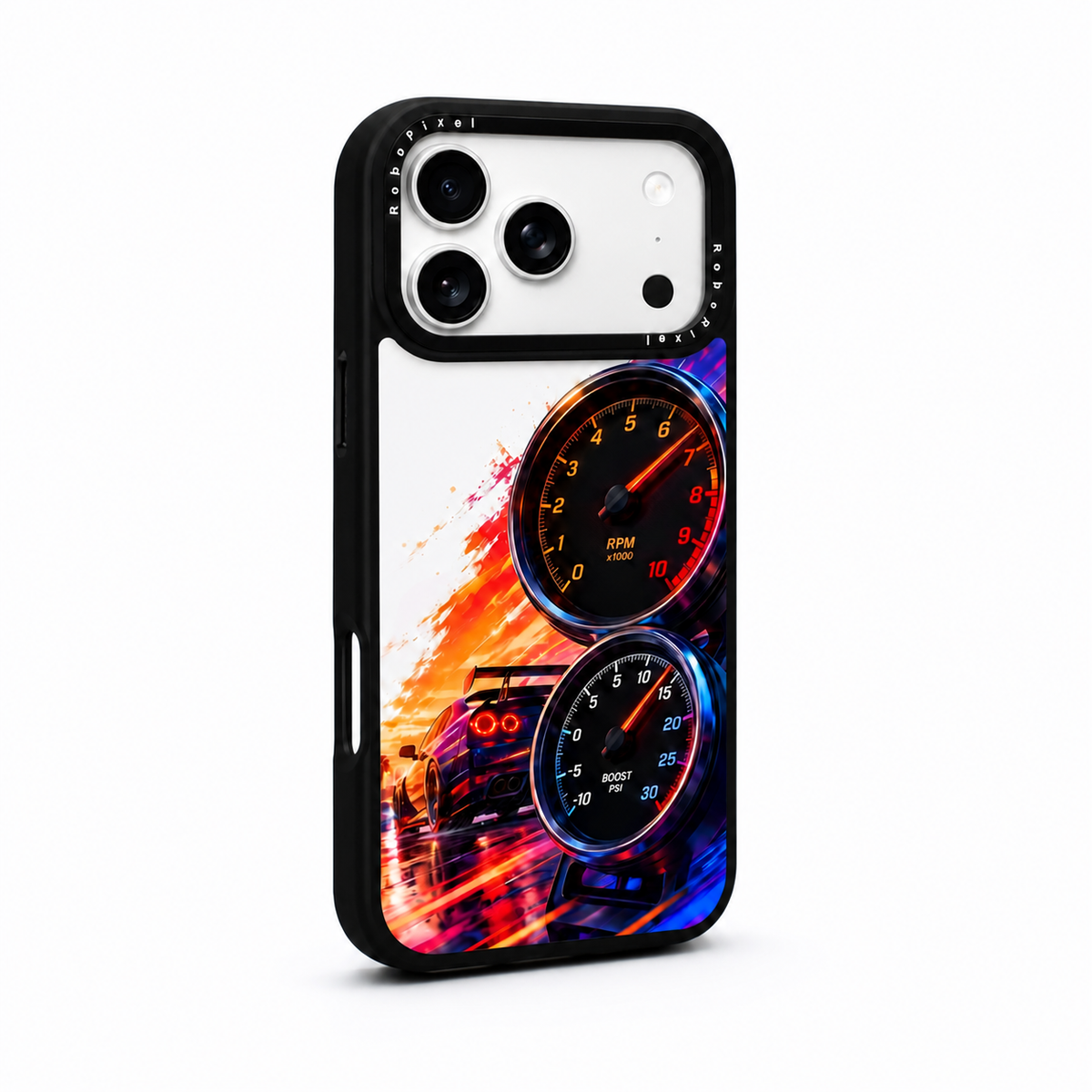 Redline Pulse phone case shown on iPhone 17 Pro Max