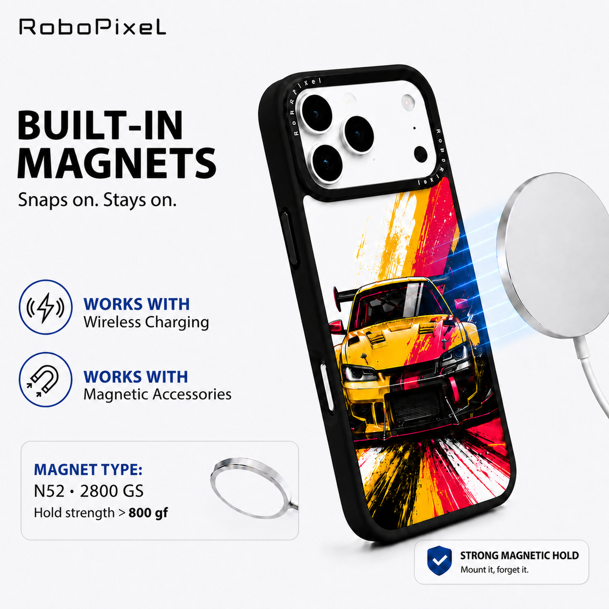 Track Predator phone case shown on iPhone 17 Pro Max