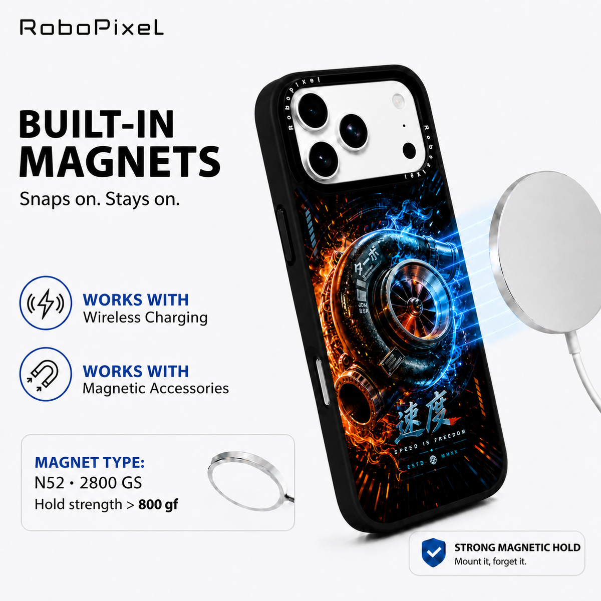 Velocity Core phone case shown on iPhone 17 Pro Max