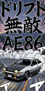 AE86 Manga Drift