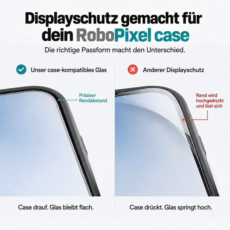 Case-kompatible Schutzgläser