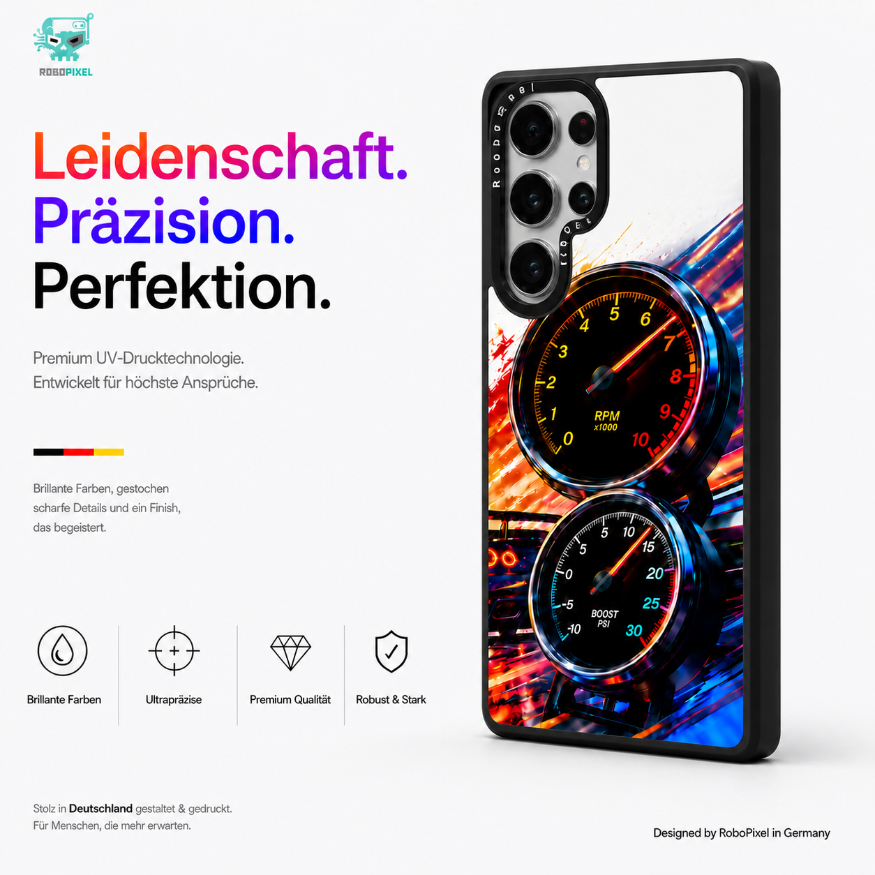 Individuelle RoboPixel Samsung Handyhülle, Produktfoto 4